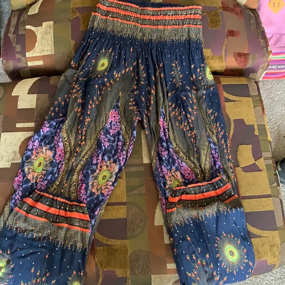 Pattern Bohemian Island pants with pocket - Picture 1 of 4